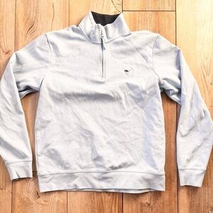 Vineyard Vines Mens Light Blue Half-Zip Sweater Size Small